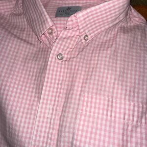 Club Class Pink Gingham Button Down Shirt